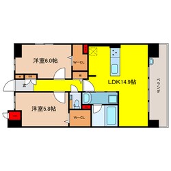 ポラリス松ヶ枝の物件間取画像